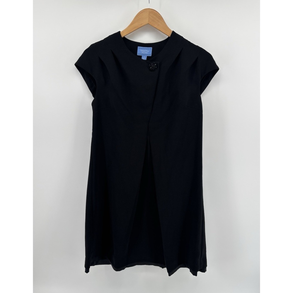 NWT Vera Wang Simply Vera Little Black Dress Sz S Classic Chic Academia $98